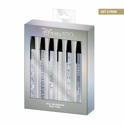 Disney 100 Ans - Logo - Set De 6 Stylos à Bille