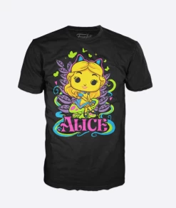 Disney - Alice - T-shirt Pop Blacklight (l)
