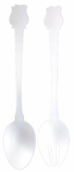 DISNEY - La Belle Et La Bête - Couverts à Salade 25cm - Ivoire