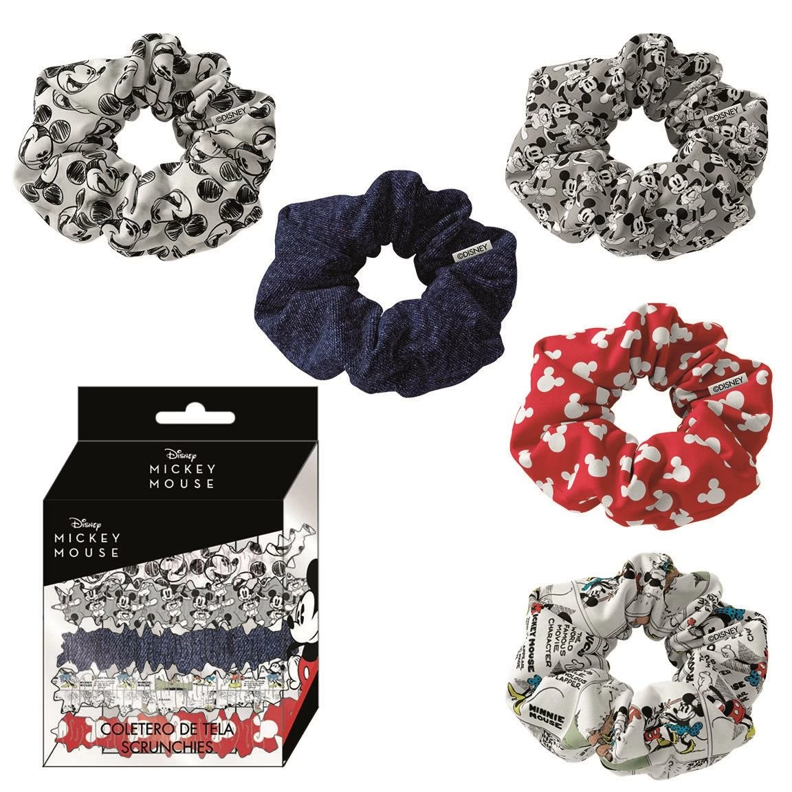 Disney Mickey - Accessoires Cheveux Chouchou" 5x"