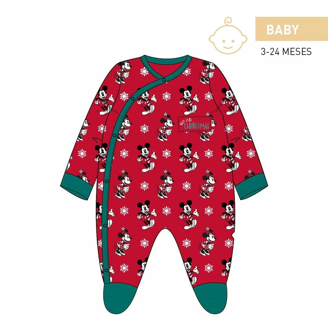 Disney - Mickey - Barboteuse Bébé En Jersey - (12 Mois)