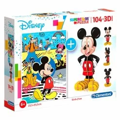 Disney - Mickey - Puzzle 104p + Figurine Puzzle 3d