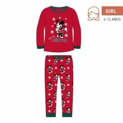 Disney - Mickey - Pyjama Fille En Jersey - (8 Ans)