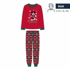 Disney - Mickey - Pyjama Homme En Jersey - (xl)