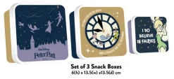 Disney - Peter Pan - Set De 3 Boites à Snack