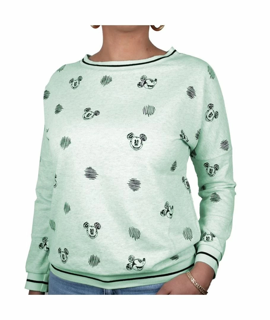Disney - Sweat Crayon Mickey Girl - Green (m)