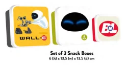 Disney - Wall-e - Set De 3 Boites à Snack