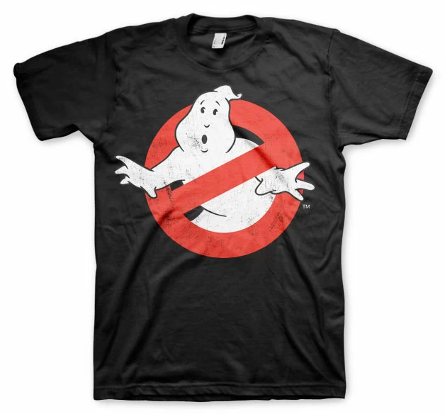 Disney Ghostbusters - T-shirt Distressed Logo - Black (xl) – Image 2