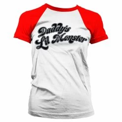 Disney Suicide Squad - T-shirt Daddy's Lil Monster Baseball Girly (l)